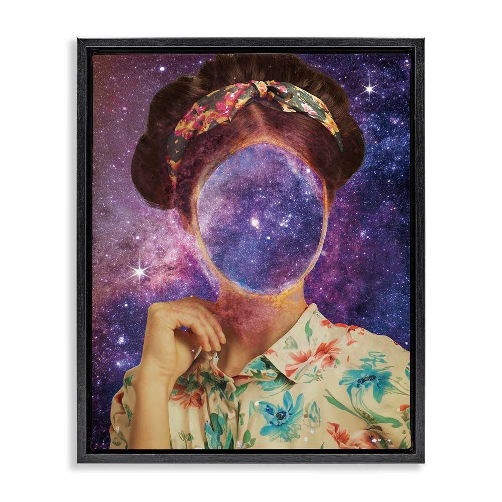 Space To Think Portrait by Mary Urban Black Floater Frame Abstract Graphic Art Print 31 in. x 25 in. price history on PriceWatchPro