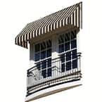 3.38 ft. Wide New Yorker Window/Entry Fixed Awning (31 in. H x 24 in. D) Black/Tan