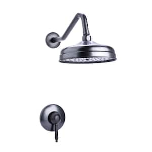 Traditional Single Handle 1-Spray Round Shower Faucet in Oil Rubbed Bronze Valve Included