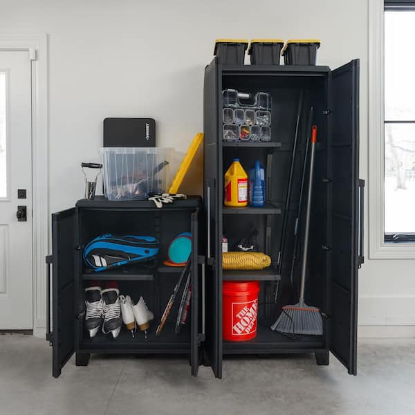 KREATE 30.7 in. W x 40 in. H x 17.16 in. D 2-Shelf Plastic