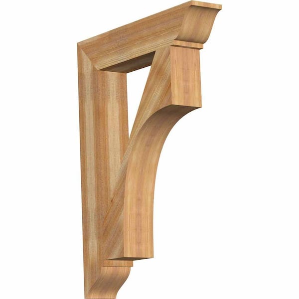 Ekena Millwork 6 in. x 44 in. x 32 in. Western Red Cedar Westlake Traditional Rough Sawn Bracket