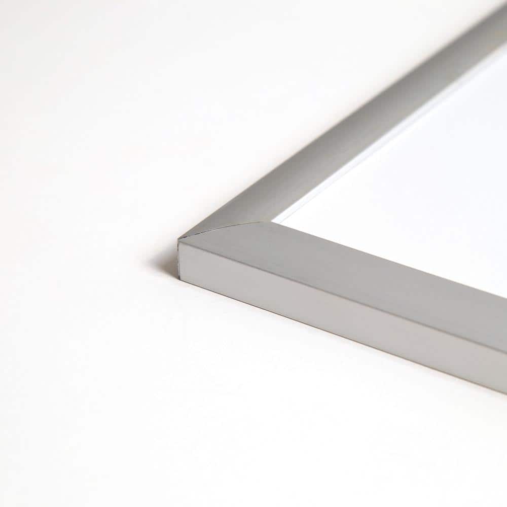 Magnetic White Dry Erase Board with Aluminum Frame, 24 x 18