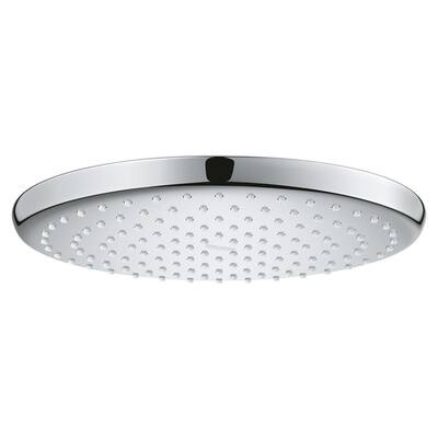 Tempesta 250 1-Spray Patterns with 1.75 GPM 10 in. H Round Wall Mount Rain Fixed Shower Head in StarLight Chrome