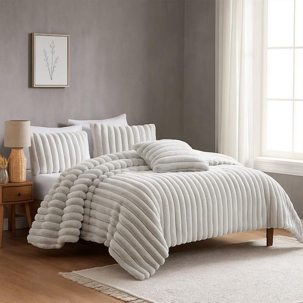 Sieno Gray Twin Polyester Comforter Set