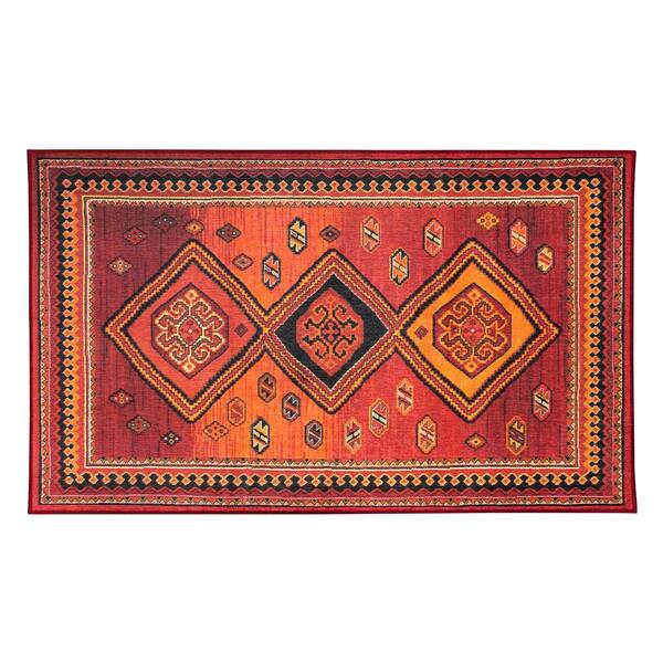 My Magic Carpet Phoenix Kilim Garnet, Kilim Area Rugs