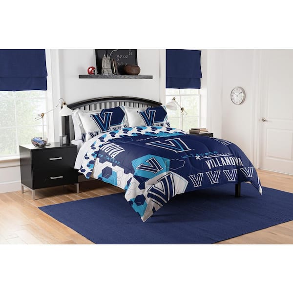 Unbranded Villanova Hexagon 3- Piece Full/Queen Size Multi Colored Polyester Comforter Set