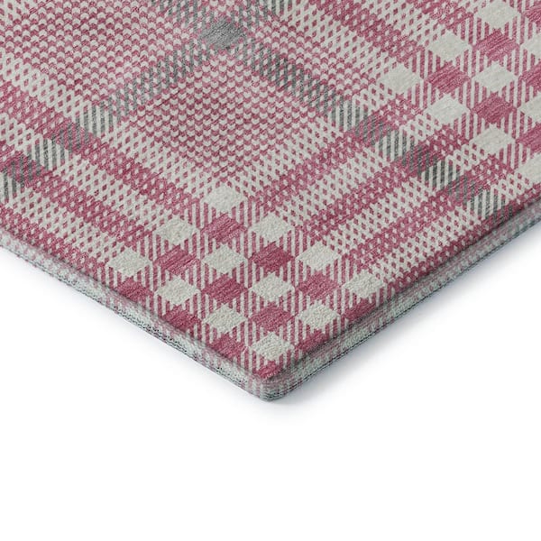 Mayfield Premium Machine Washable Abstract AMF1054 Blush 2 ft. x 3 ft. Area Rug