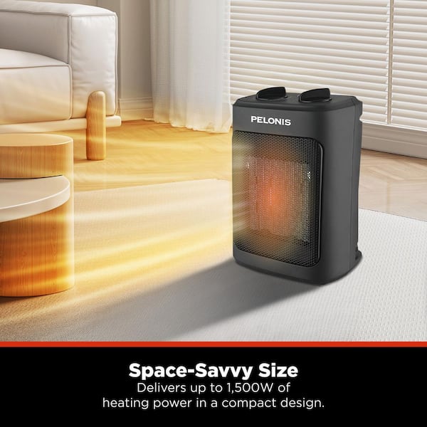 Pelonis 1500-Watt 9 in. Electric Personal Ceramic Space Heater