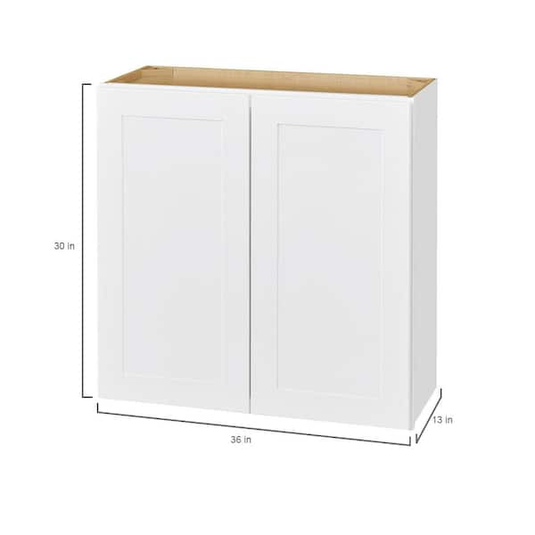 Hampton Bay Avondale 36 in. W x 24 in. D x 34.5 in. H Ready to Assemble  Plywood Shaker Drawer Base Kitchen Cabinet in Alpine White DB36 - The Home  Depot