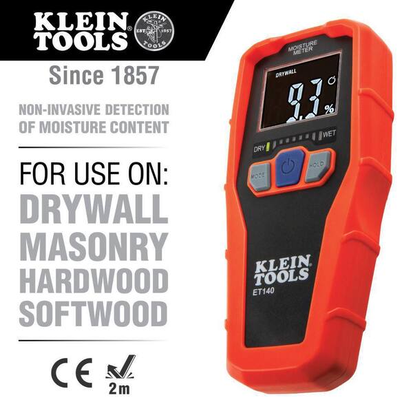 Klein Tools Pinless Moisture Meter ET140 The Home Depot