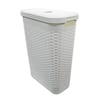 Modern Homes 40 L Laundry Hamper White 67521 - The Home Depot