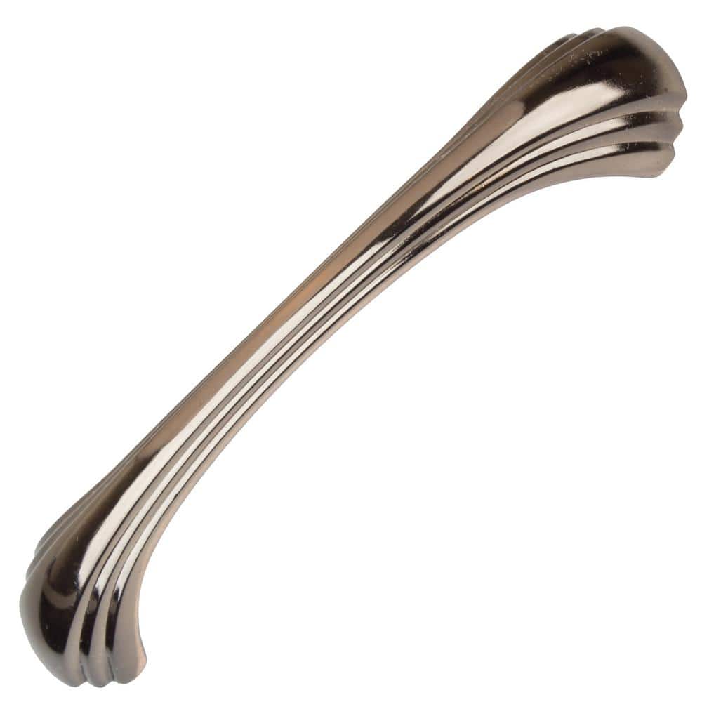 Pack of 10 GlideRite 4.56 in. Center Shell Cabinet Pulls  Satin Nickel  color silver 
