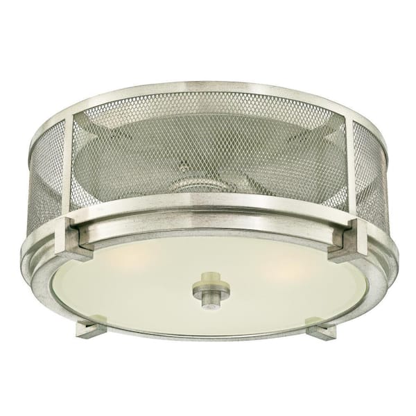 Westinghouse Adler 2-Light Brushed Nickel Flush Mount