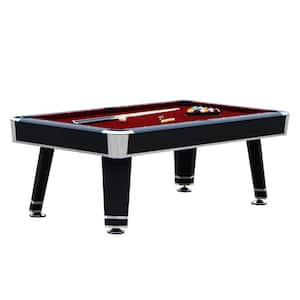 7 ft. Jupiter Pool Table in Black Finish