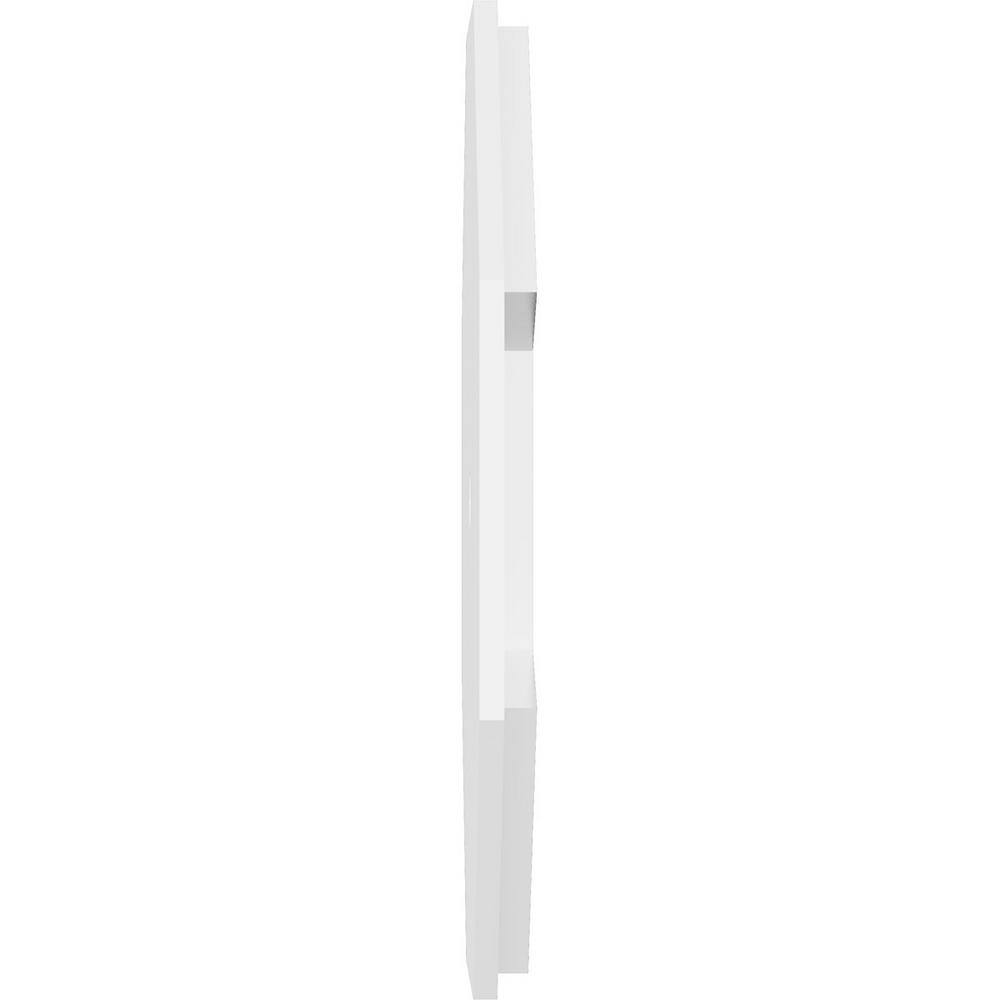 16" White PVC Contemporary Square Ceiling Medallion