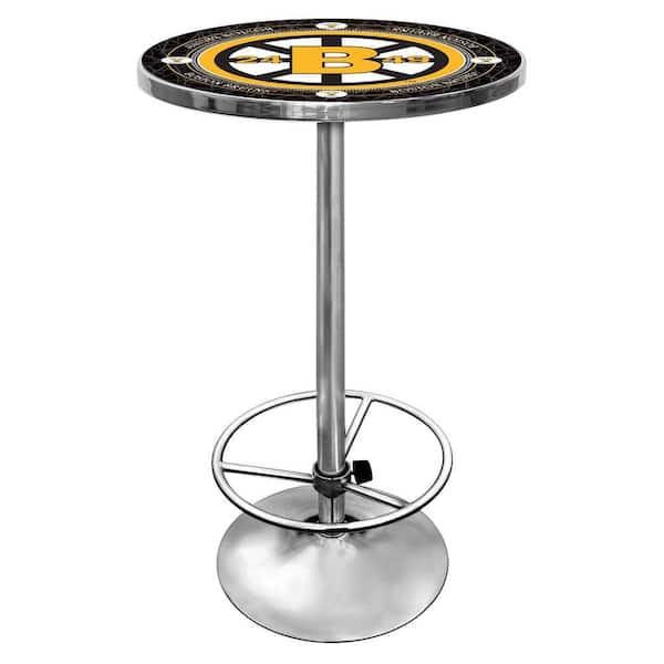 Trademark NHL Vintage Boston Bruins Chrome Pub/Bar Table