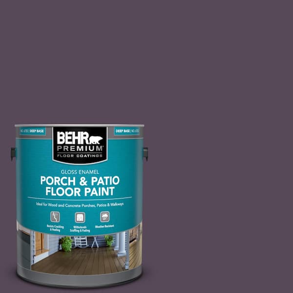 BEHR PREMIUM 1 gal. #M100-7 Deep Merlot Gloss Enamel Interior/Exterior Porch and Patio Floor Paint