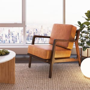 Verity Cognac Tan Arm Chair