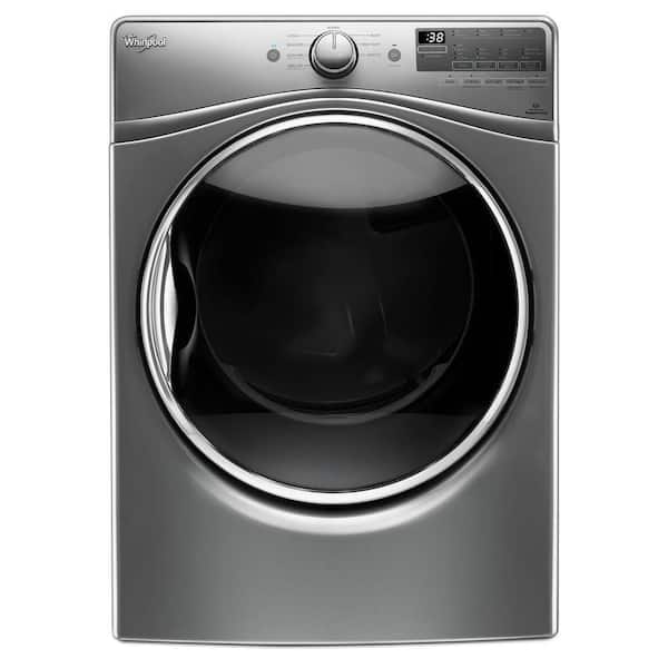 Whirlpool 7.4 cu. ft. 240 -Volt Stackable Chrome Shadow Electric Vented Dryer with Steam Refresh, ENERGY STAR