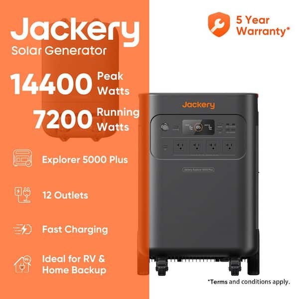 7200-Watt Push Button Battery Generator Rated/14400W Peak Explorer 5000-Plus Start Generator with Smart Transfer Switch