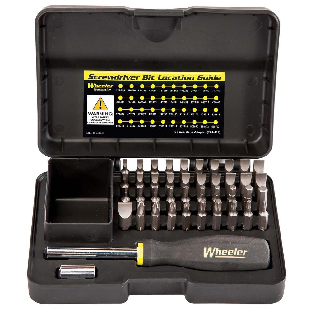 Wheeler 954621 Professional Gunsmithing Screwdriver Set 43 Piece 