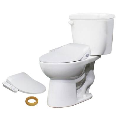 Madison Elongated 2-Piece Bidet Toilet in White