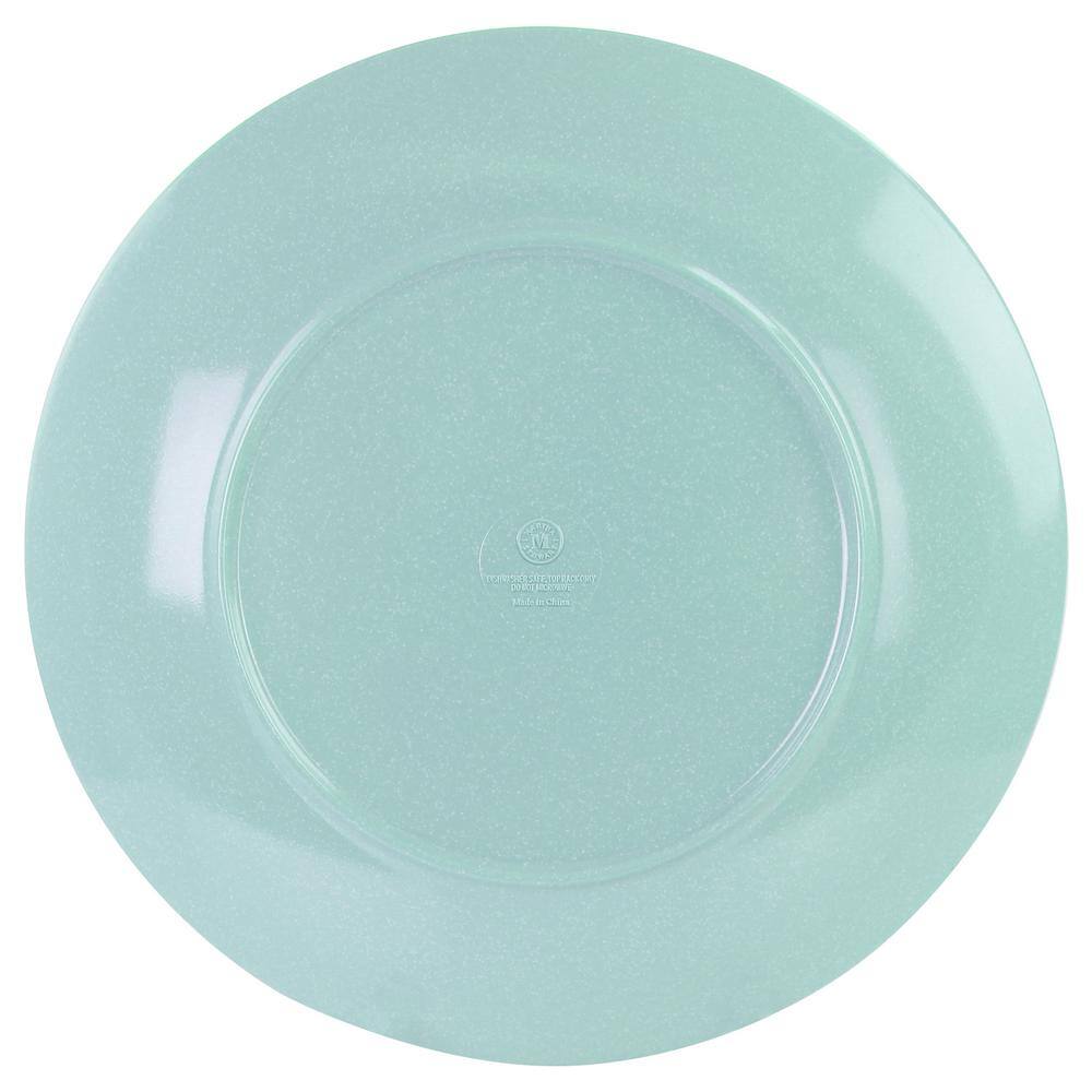 Blue Melamine 12-Piece Outdoor Dinnerware Set, Service for 4