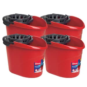 Quick Wring Bucket with Torsion Wringer - 2.5 Gal. (4-Pack)