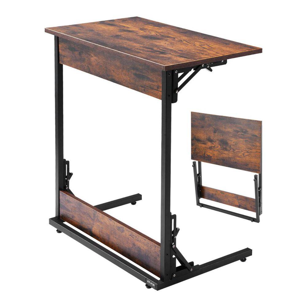 C Table, Folding C Shaped End Table Metal Frame & Adjustable Feet, Foldable C Shaped Side Table 23. 62x14. 57x27. 56 in. price history on PriceWatchPro
