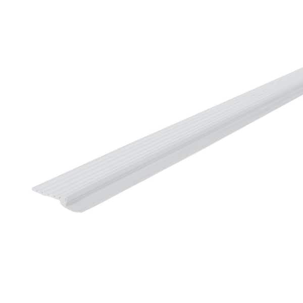 2.5 in. x 7 ft. White Dual-Vinyl Top and Sides Garage Door Weatherstripping