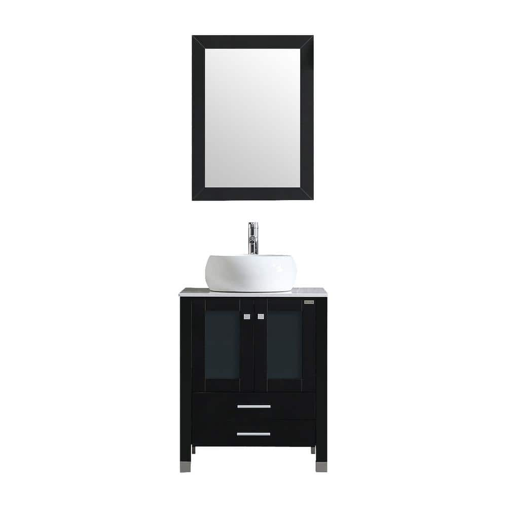 Tatahance 24 in. W x 21 in. D x 30 in. H Single Sink Bath Vanity Set in ...