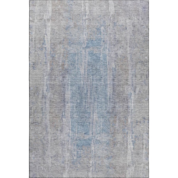 Mayfield Premium Machine Washable Abstract AMF2309 Beige 5 ft. x 7 ft. 6 in. Area Rug