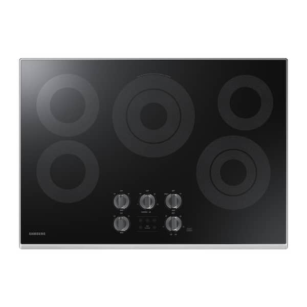 Samsung 30 in. Radiant Electric Cooktop in Stainless Steel with 5 Elements and Wi-Fi