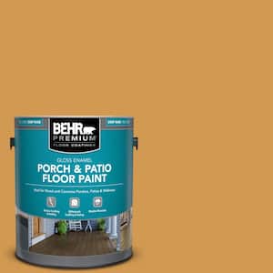 1 gal. #PPU6-02 Saffron Strands Gloss Enamel Interior/Exterior Porch and Patio Floor Paint