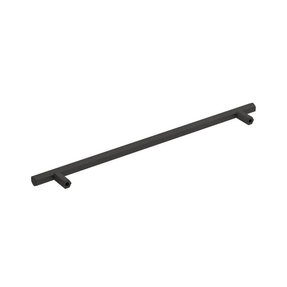 Matte Black 12-Inch Modern Cabinet Bar Pull