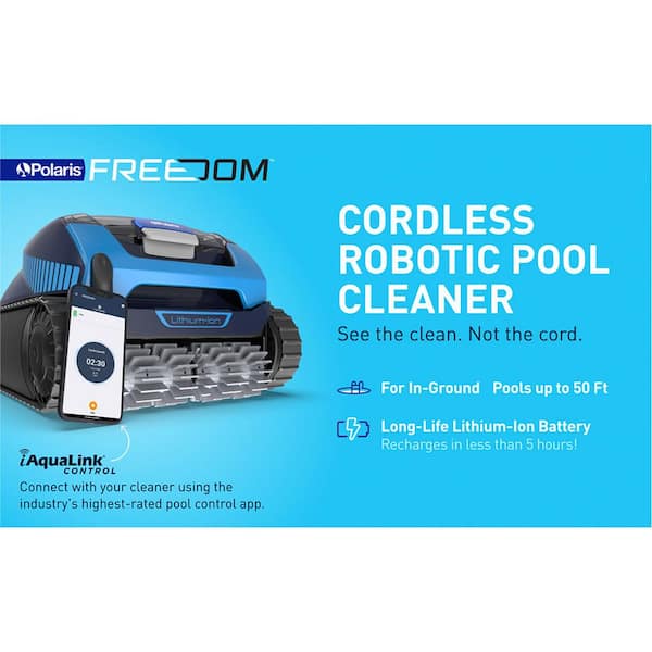 FREEDOM Cordless Robotic Pool Vacuum for Above Ground and In Ground Pool