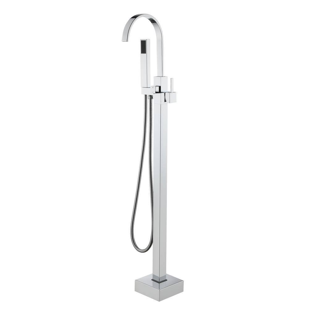 2-Handle Claw Foot Tub Faucet with Hand Shower in Chrome Plated price history on PriceWatchPro