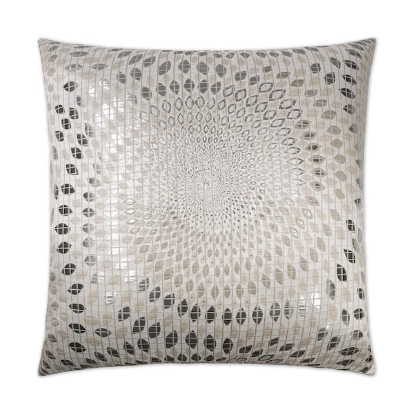 white and silver decorative pillows