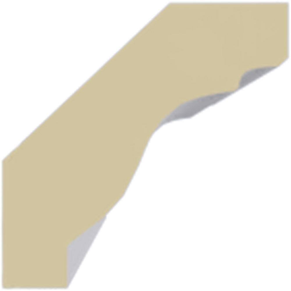 Primed Polyurethane Traditional Crown Moulding 7-ft 10-1/2-in