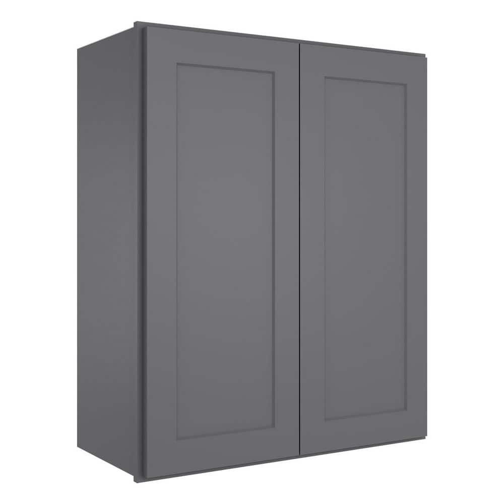 HOMEIBRO 30 in. W x 12 in. D x 36 in. H in Shaker Gray Plywood Ready to ...