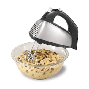 Classic 6-Speed Stainless Steel Hand Mixer with Snap on Storage Case