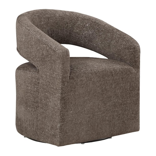 OSP Home Furnishings Devin Charcoal Fabric Swivel Chair DVN-H29