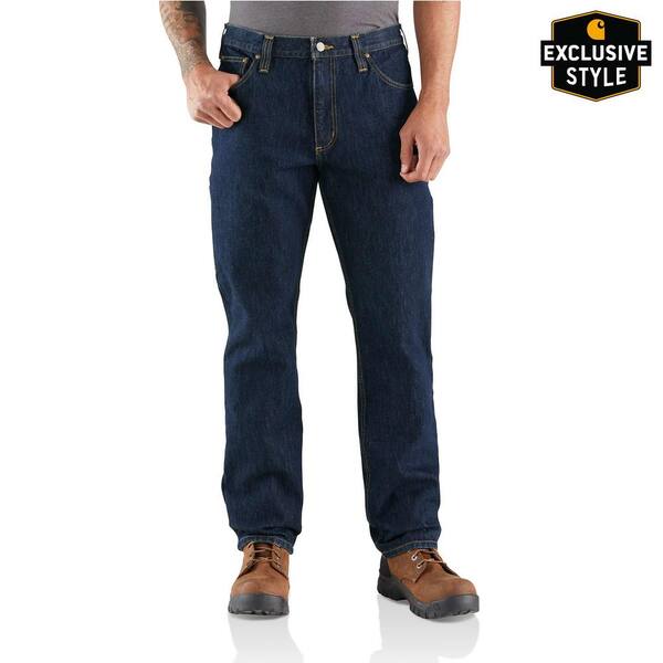 Carhartt Men's 33 in. x 32 in. Freight Cotton/Spandex Rugged Flex Relaxed Fit Utility 5-Pocket Jean