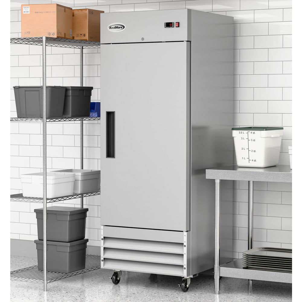 23 cu. ft. Stainless Steel Single Door Reach-In Freezer