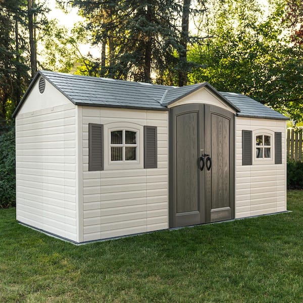 Lifetime Legacy 15 ft. W x 8 ft. D Resin Outdoor Storage Shed (109