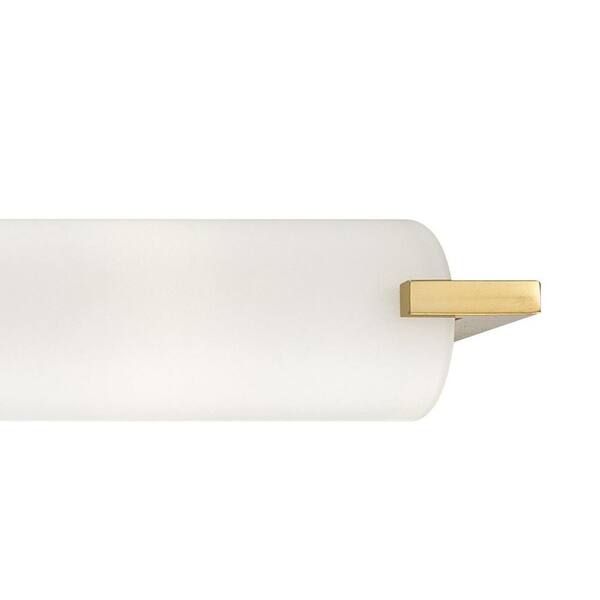 Tube 100-Watt Equivalence Honey Gold Integrated LED Bath Vanity Light Bar