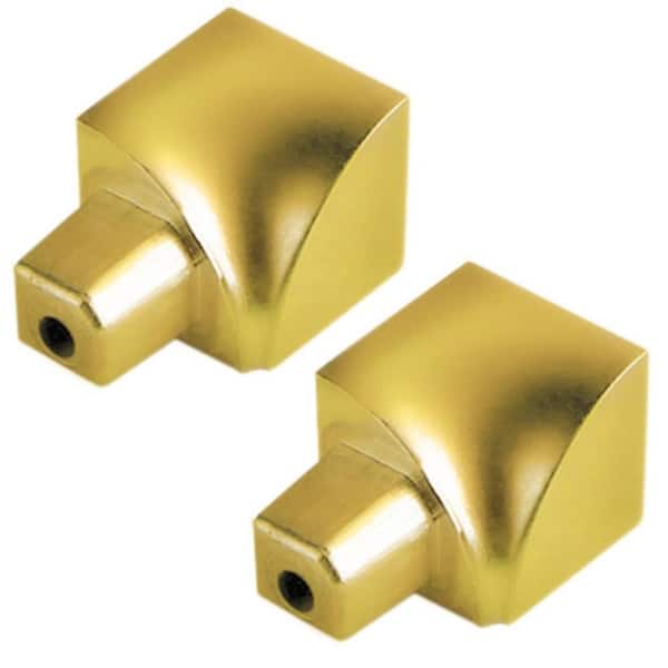 DURAL DURONDELL 0 in. D x  0.39 in. W x 0 in. L Round Edge Int Crnr Aluminum Anodized Gold Molding and Transition Trim