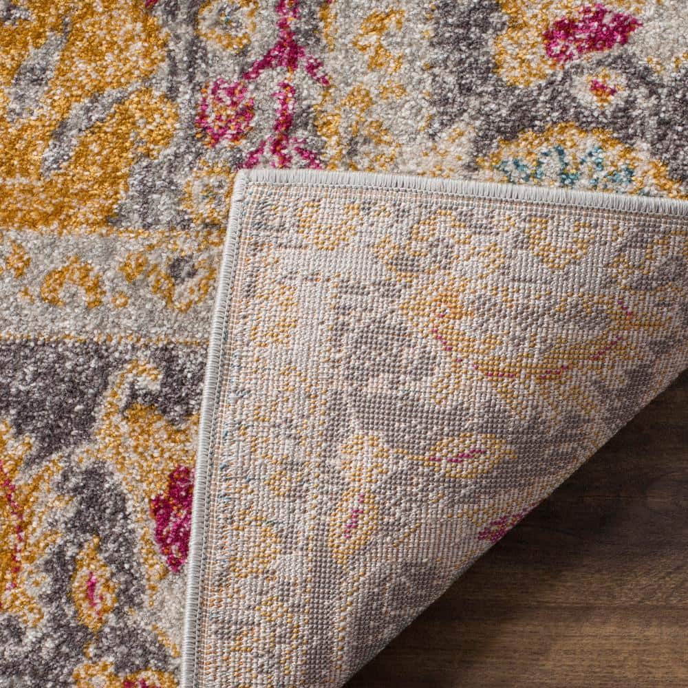 Elegant Granada Purple 26" Synthetic Area Rug