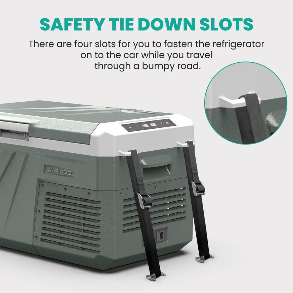 Alpicool 42 qt Green Electric Dual Zone Portable Cooler