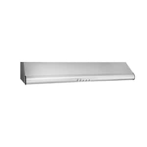 30 in. Under Cabinet Convertible Range Hood with Push Buttons in Stainless Steel